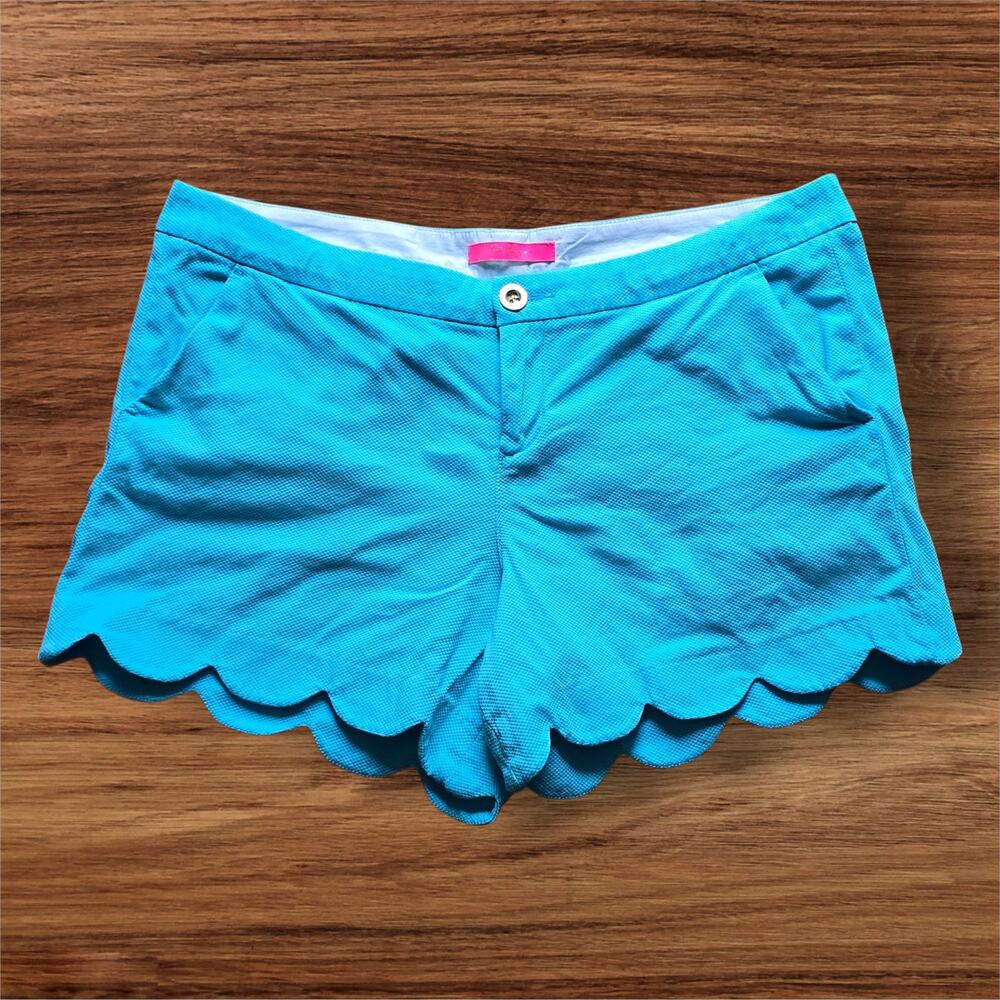 Lilly Pulitzer Women's Buttercup Shorts Teal, Size 14